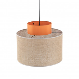 Lampa wisząca boho Duo juta/pomarańczowy TK Lighting | Nowoczesny Design