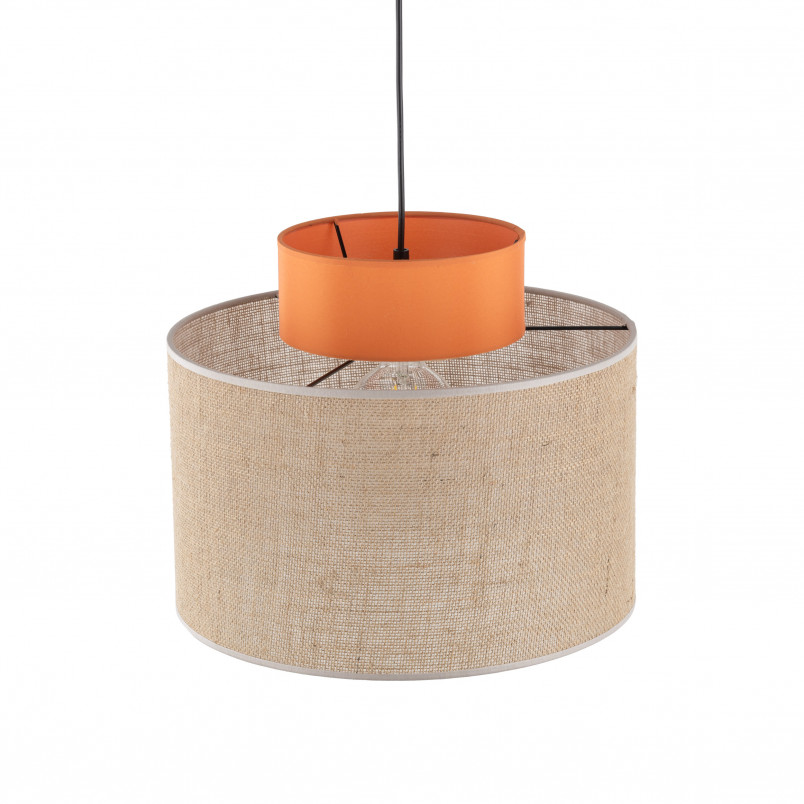 Lampa wisząca boho Duo juta/pomarańczowy TK Lighting | Nowoczesny Design