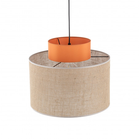 Lampa wisząca boho Duo juta/pomarańczowy TK Lighting | Nowoczesny Design