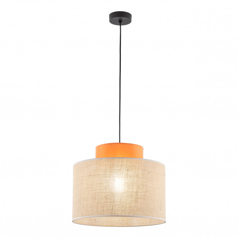 Lampa wisząca boho Duo juta/pomarańczowy TK Lighting | Nowoczesny Design