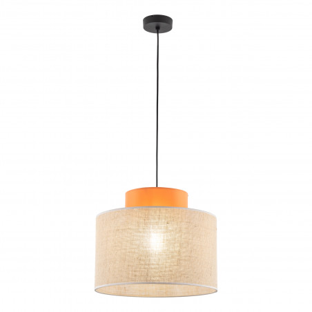 Lampa wisząca boho Duo juta/pomarańczowy TK Lighting | Nowoczesny Design