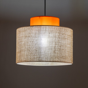 Lampa wisząca boho Duo juta/pomarańczowy TK Lighting | Nowoczesny Design