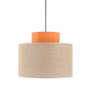 Lampa wisząca boho Duo juta/pomarańczowy TK Lighting | Nowoczesny Design