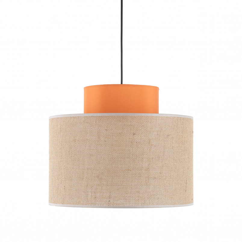 Lampa wisząca boho Duo juta/pomarańczowy TK Lighting | Nowoczesny Design