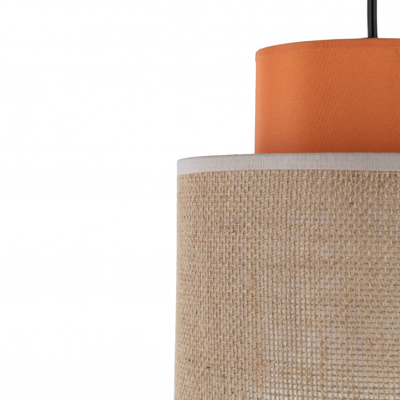 Lampa wisząca boho Duo TK Lighting - Juta/Pomarańczowy | Kup online