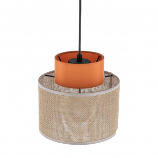 Lampa wisząca boho Duo TK Lighting - Juta/Pomarańczowy | Kup online