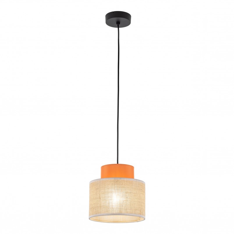 Lampa wisząca boho Duo TK Lighting - Juta/Pomarańczowy | Kup online