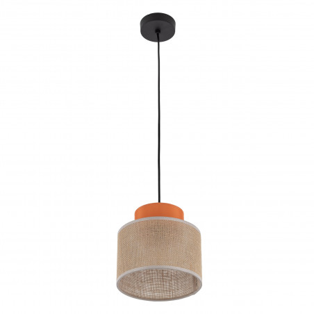 Lampa wisząca boho Duo TK Lighting - Juta/Pomarańczowy | Kup online