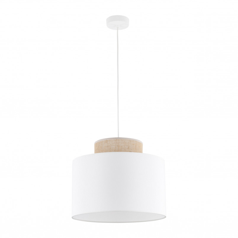 Lampa Wisząca Boho Duo Juta/Biały TK Lighting - Odkryj Skandynawski Styl!