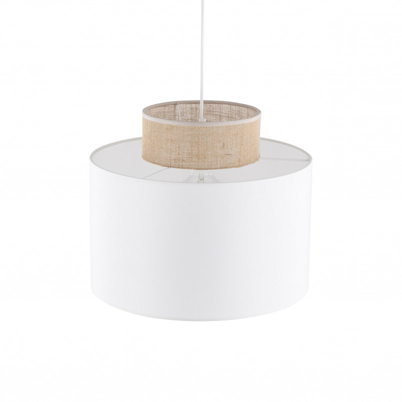 Lampa Wisząca Boho Duo Juta/Biały TK Lighting - Odkryj Skandynawski Styl!
