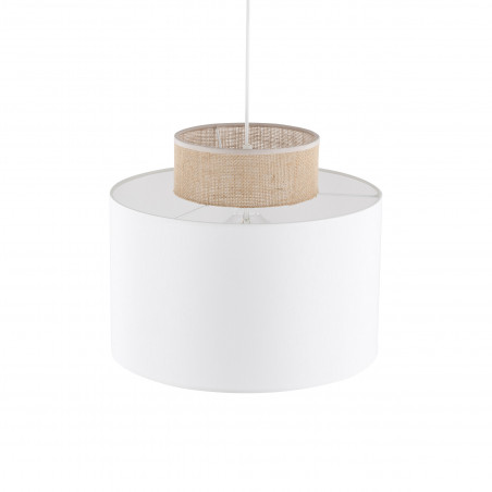 Lampa Wisząca Boho Duo Juta/Biały TK Lighting - Odkryj Skandynawski Styl!