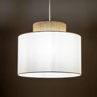 Lampa Wisząca Boho Duo Juta/Biały TK Lighting - Odkryj Skandynawski Styl!
