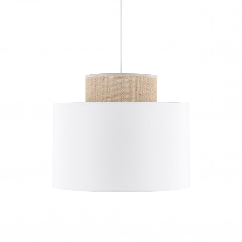 Lampa Wisząca Boho Duo Juta/Biały TK Lighting - Odkryj Skandynawski Styl!