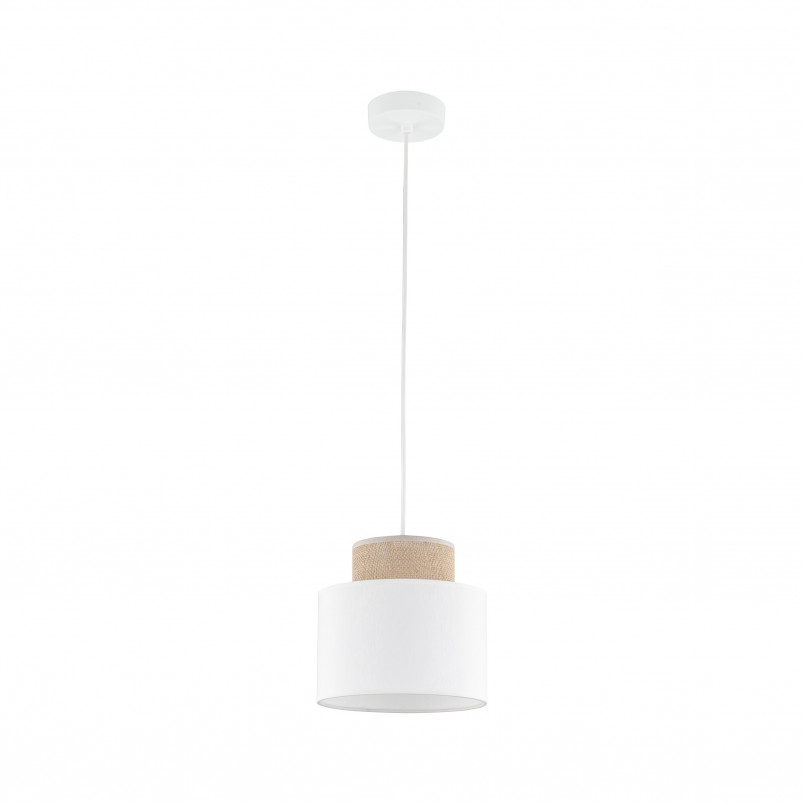 Lampa wisząca boho Duo juta/biały | TK Lighting - Oświetlenie