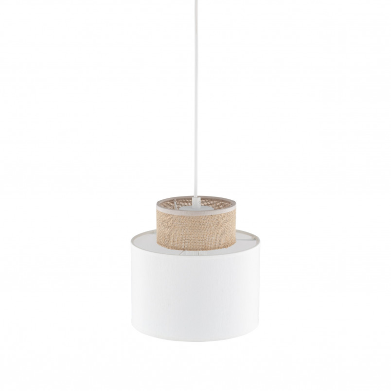 Lampa wisząca boho Duo juta/biały | TK Lighting - Oświetlenie