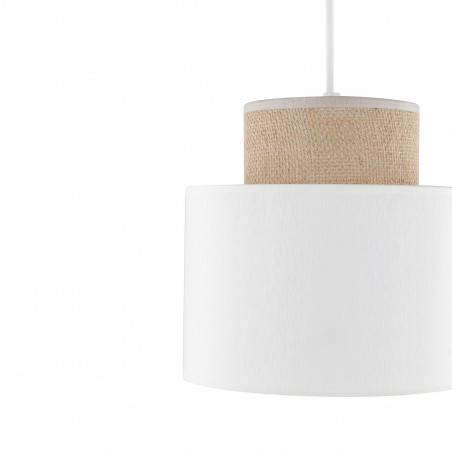 Lampa wisząca boho Duo juta/biały | TK Lighting - Oświetlenie