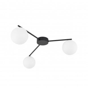 Plafon 3 szklane kule białe Elton 56,5cm TK Lighting