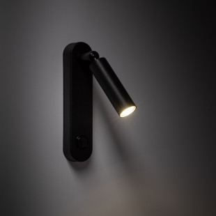 Kinkiet Enzo Long czarny z włącznikiem | TK Lighting