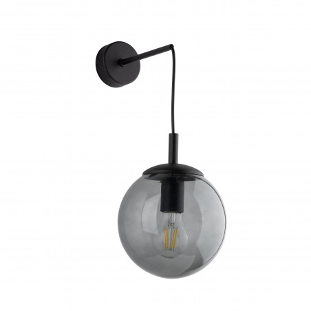 Kinkiet wiszący Esme - szklana kula, grafit/czarny | TK Lighting