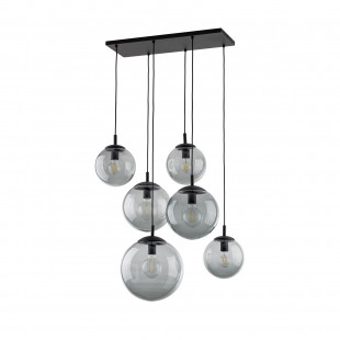 Lampa wisząca szklane kule na listwie Esme VI 77cm grafitowa TK Lighting