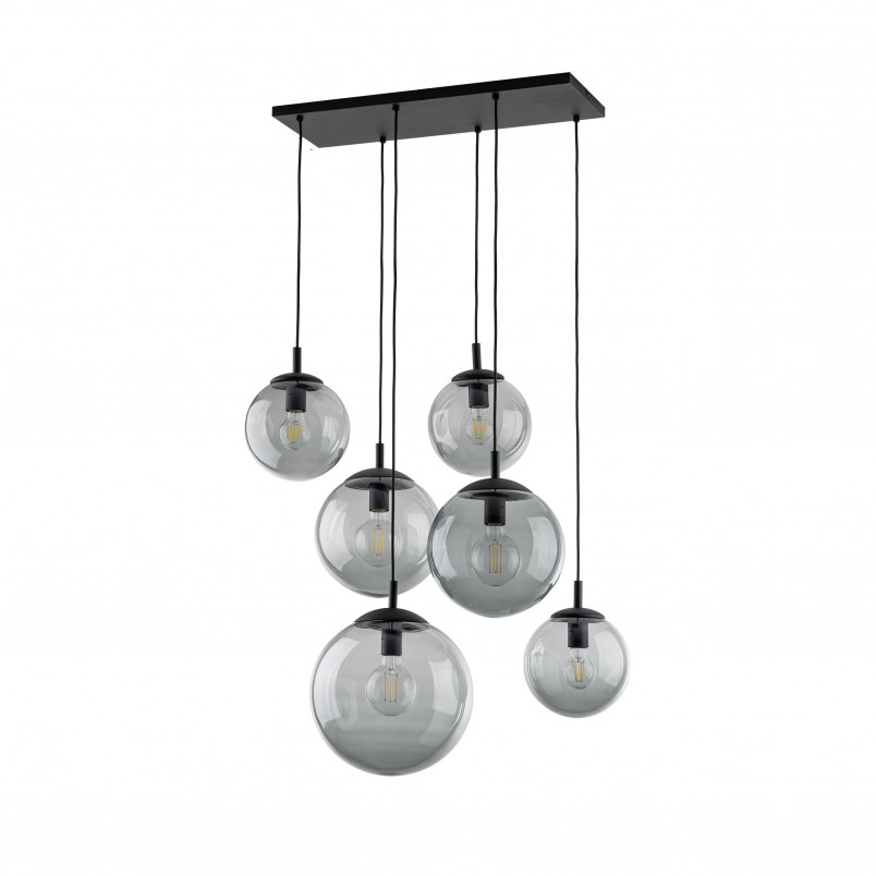 Lampa wisząca Esme VI - szklane kule, grafit | TK Lighting
