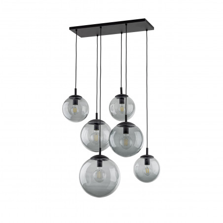 Lampa wisząca Esme VI - szklane kule, grafit | TK Lighting