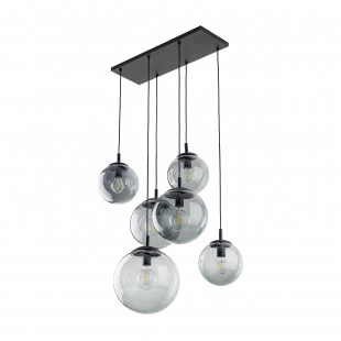Lampa wisząca Esme VI - szklane kule, grafit | TK Lighting
