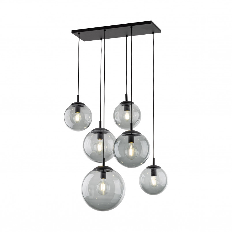 Lampa wisząca Esme VI - szklane kule, grafit | TK Lighting