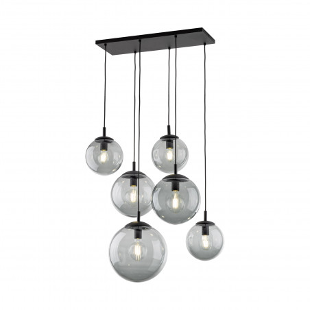 Lampa wisząca Esme VI - szklane kule, grafit | TK Lighting