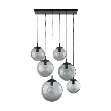 Lampa wisząca Esme VI - szklane kule, grafit | TK Lighting