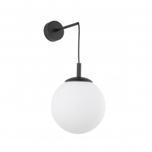 Kinkiet wiszący Esme TK Lighting - szklana kula, biały/czarny