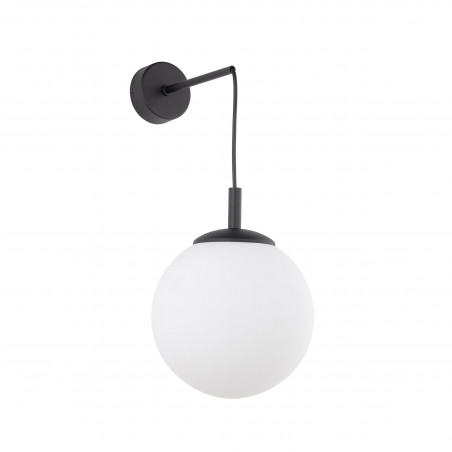 Kinkiet wiszący Esme TK Lighting - szklana kula, biały/czarny