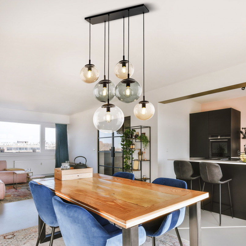 Lampa Esme VI - Szklane Kule, 77cm | TK Lighting