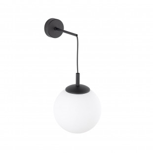 Kinkiet wiszący Esme TK Lighting - szklana kula, biały/czarny