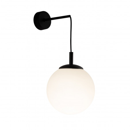 Kinkiet wiszący Esme TK Lighting - szklana kula, biały/czarny