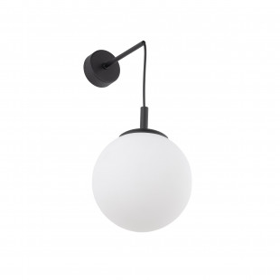 Kinkiet wiszący Esme TK Lighting - szklana kula, biały/czarny