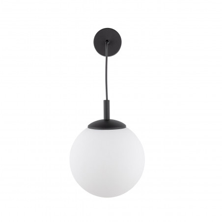 Kinkiet wiszący Esme TK Lighting - szklana kula, biały/czarny
