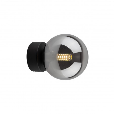Kinkiet Estera TK Lighting - Szklana kula, Grafit | Światło