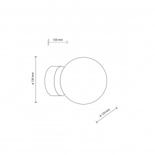 Kinkiet Estera TK Lighting - Bursztynowa Kula | Retro Design