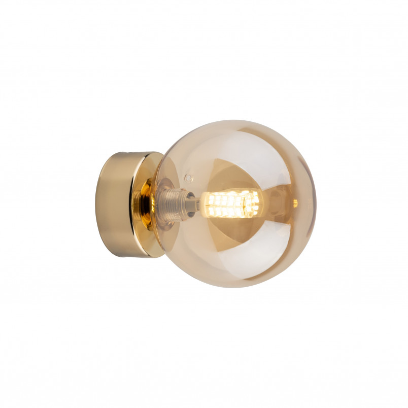 Kinkiet Estera bursztynowy/złoty TK Lighting | Retro i nowoczesny