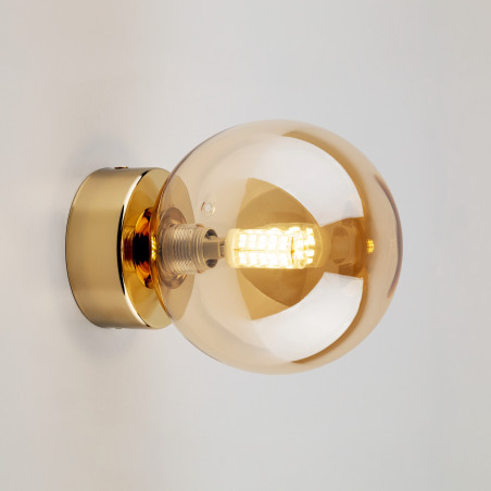 Kinkiet Estera bursztynowy/złoty TK Lighting | Retro i nowoczesny