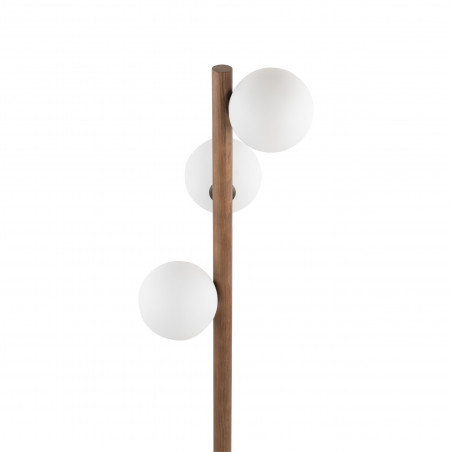Lampa podłogowa Estera | Szkło, drewno, skandynawski design | TK Lighting