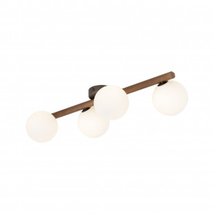 Plafon szklany Estera 4xG9 biały/orzech TK Lighting | Skandynawski