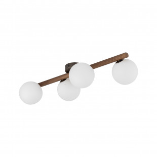 Plafon szklany Estera 4xG9 biały/orzech TK Lighting | Skandynawski