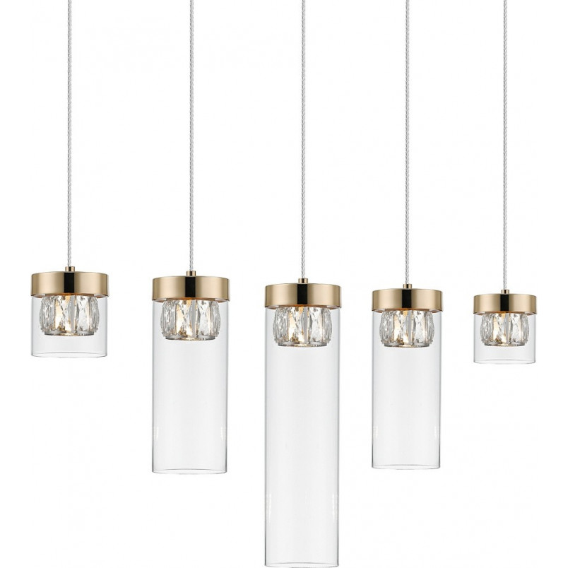 Lampa wisząca szklana Gem V - ZumaLine | Glamour, 91cm