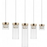 Lampa wisząca szklana Gem V - ZumaLine | Glamour, 91cm