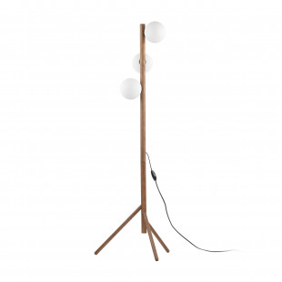 Lampa podłogowa Estera | Szkło, drewno, skandynawski design | TK Lighting