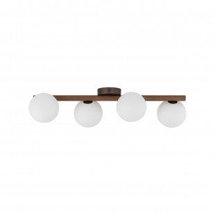 Plafon szklany Estera 4xG9 biały/orzech TK Lighting | Skandynawski