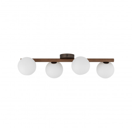 Plafon szklany Estera 4xG9 biały/orzech TK Lighting | Skandynawski