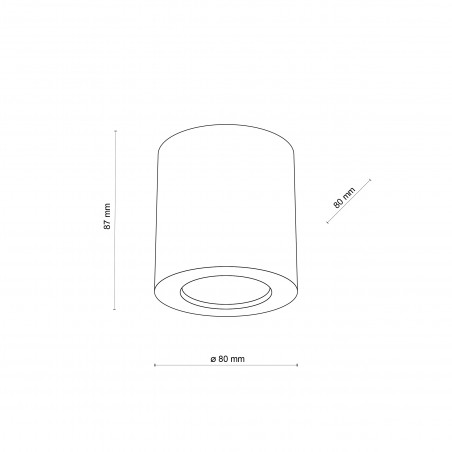Lampa spot drewniana Eve 8cm | TK Lighting - Skandynawski Design